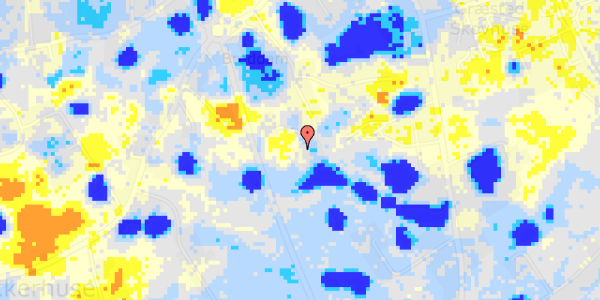 Ekstrem regn på Breddam 22B