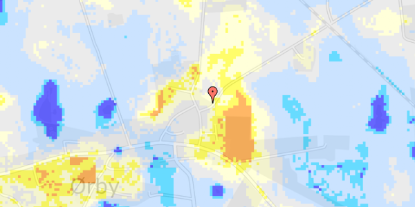 Ekstrem regn på Åmosevejen 1