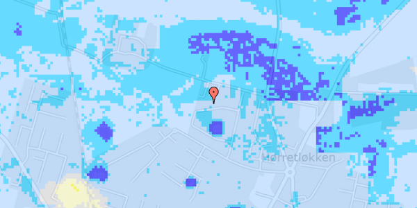 Ekstrem regn på Hørretløkken 118