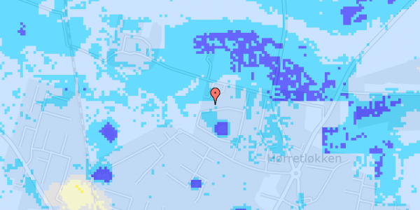 Ekstrem regn på Hørretløkken 122