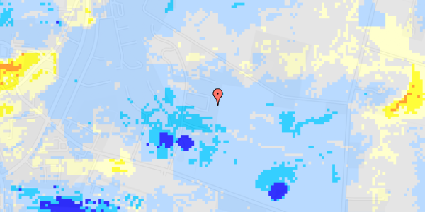 Ekstrem regn på Grønlund 34