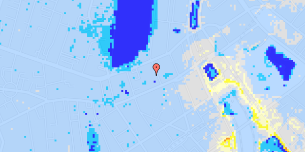 Ekstrem regn på Sankt Jørgens Allé 5C, st. 