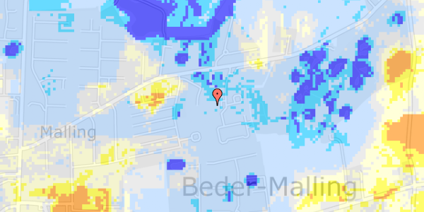 Ekstrem regn på Mallinggårdsvej 6