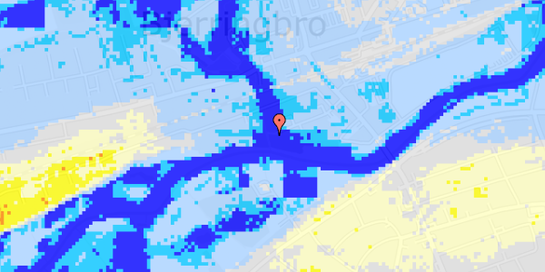 Ekstrem regn på Brogade 22B