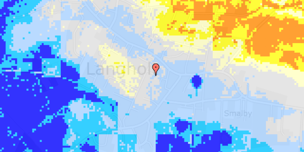 Ekstrem regn på Godtlandsvej 7