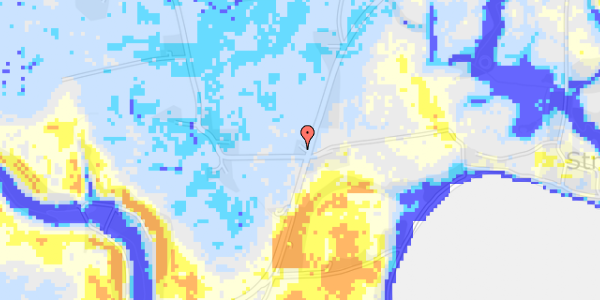 Ekstrem regn på Fjordvejen 117