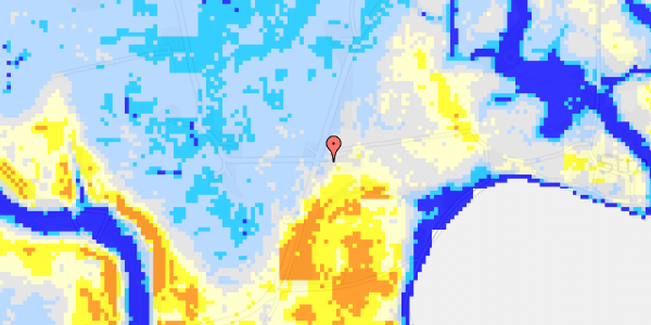 Ekstrem regn på Fjordvejen 166