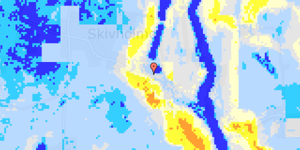 Ekstrem regn på Skivholmevej 80