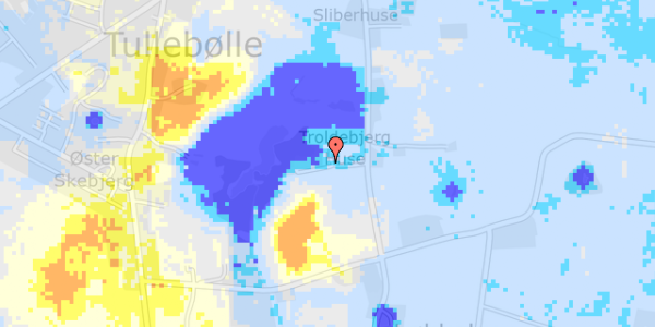 Ekstrem regn på Løkkebyvej 16A