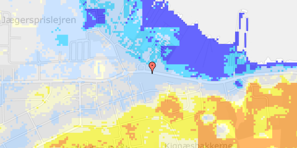 Ekstrem regn på Hovedgaden 120C