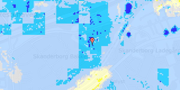 Ekstrem regn på Prins Christians Vænge 257