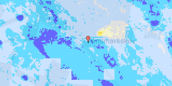 Ekstrem regn på Fensmark Skov 2A