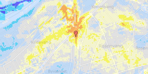 Ekstrem regn på Gammel Kongevej 9