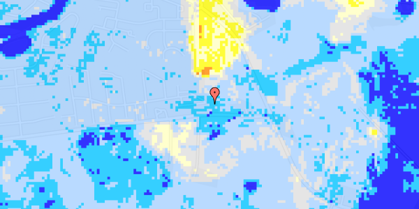 Ekstrem regn på Østergårds Alle 76