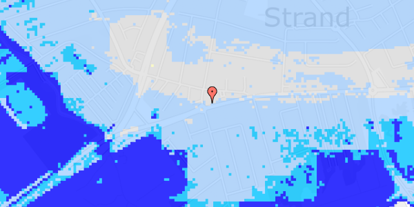 Ekstrem regn på Vallensbæk Strandvej 306