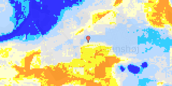 Ekstrem regn på Vestre Alle 16