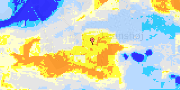 Ekstrem regn på Vestre Alle 74