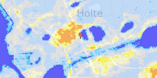 Ekstrem regn på Kongevejen 333, 2. th