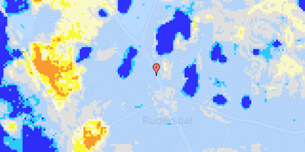 Ekstrem regn på Kongevejen 403