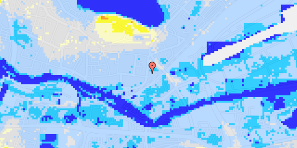 Ekstrem regn på Munkegade 2A, st. 