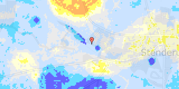 Ekstrem regn på Fuglkær 37