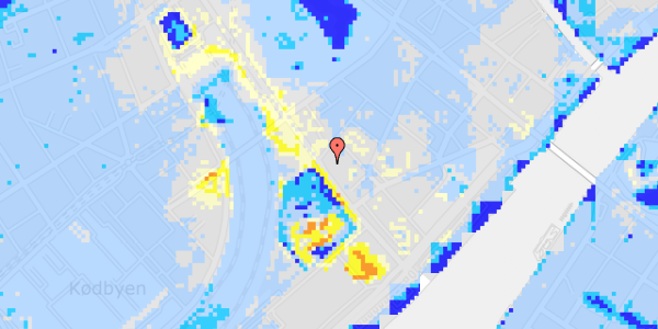 Ekstrem regn på Bernstorffsgade 21, kl. 