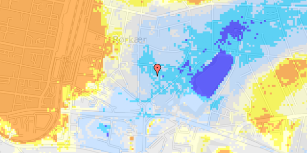 Ekstrem regn på Manøgade 5A