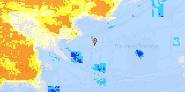 Ekstrem regn på Baldersbuen 36