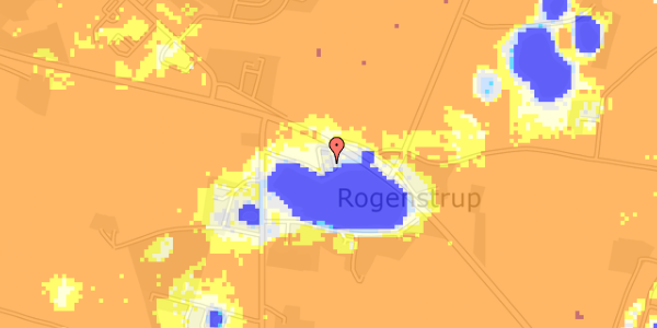 Ekstrem regn på Rogenstrupvej 1B