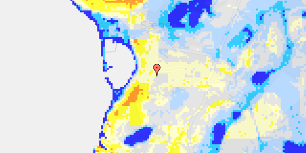 Ekstrem regn på Langebjergvej 74