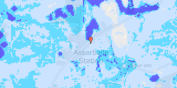 Ekstrem regn på Asserballe St 14