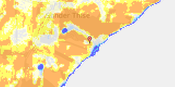 Ekstrem regn på Sdr. Thisevej 7