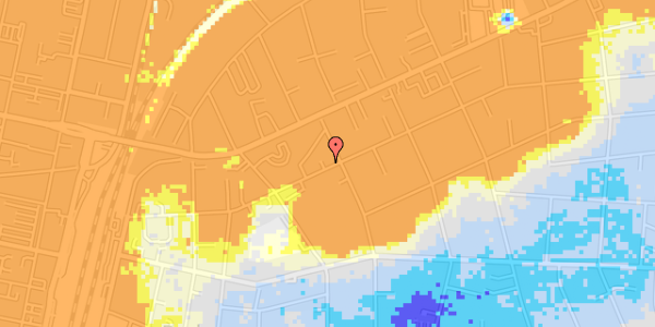 Ekstrem regn på Ewalds Alle 46C