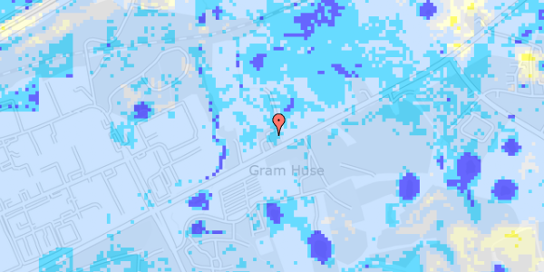 Ekstrem regn på Stilling Landevej 40