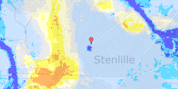 Ekstrem regn på Hovedgaden 77B, st. 