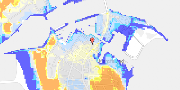 Ekstrem regn på Bredgade 3A