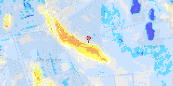 Ekstrem regn på Louiselund 7, 1. 15