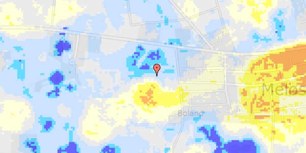 Ekstrem regn på Amtsvejen 87B