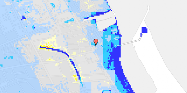 Ekstrem regn på Amager Strandvej 49