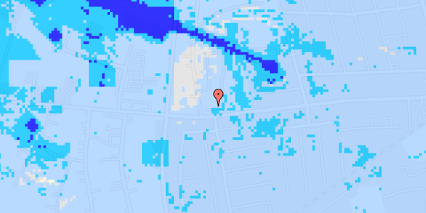 Ekstrem regn på Lysholm Alle 86