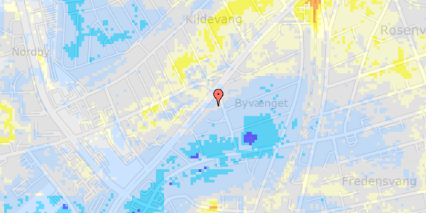 Ekstrem regn på Skanderborgvej 159B