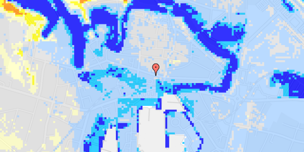 Ekstrem regn på Vestervoldgade 36