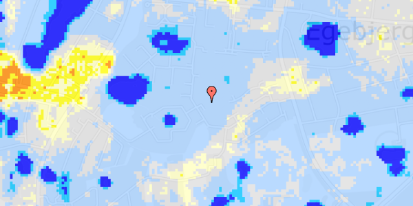 Ekstrem regn på Egebjerg Bygade 127A