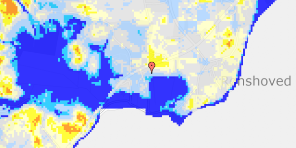 Ekstrem regn på Strandvej 1C