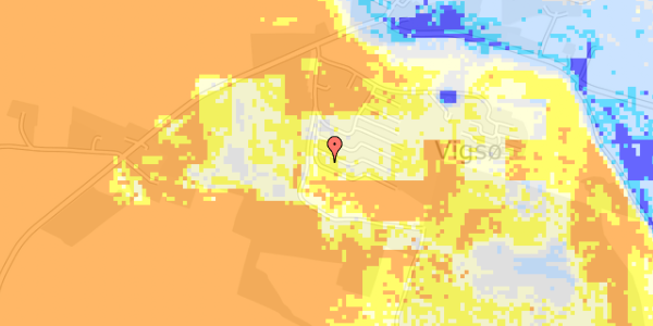 Ekstrem regn på Vigsø Bugt Vej 66