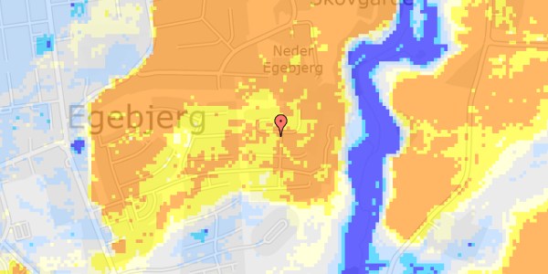 Ekstrem regn på Kastanjealle 13