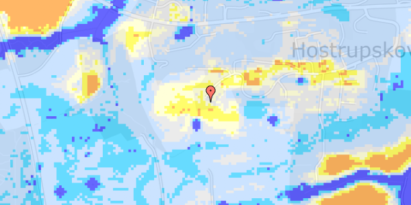 Ekstrem regn på Vingelhøjvej 73