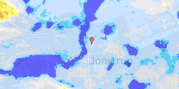 Ekstrem regn på Jonstrupvangvej 150E