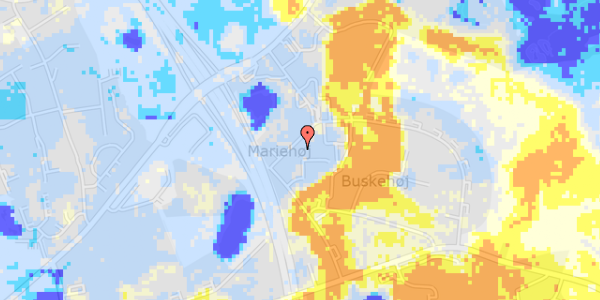 Ekstrem regn på Mariehøjvej 1A