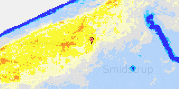 Ekstrem regn på Smidstrup Strandvej 14C